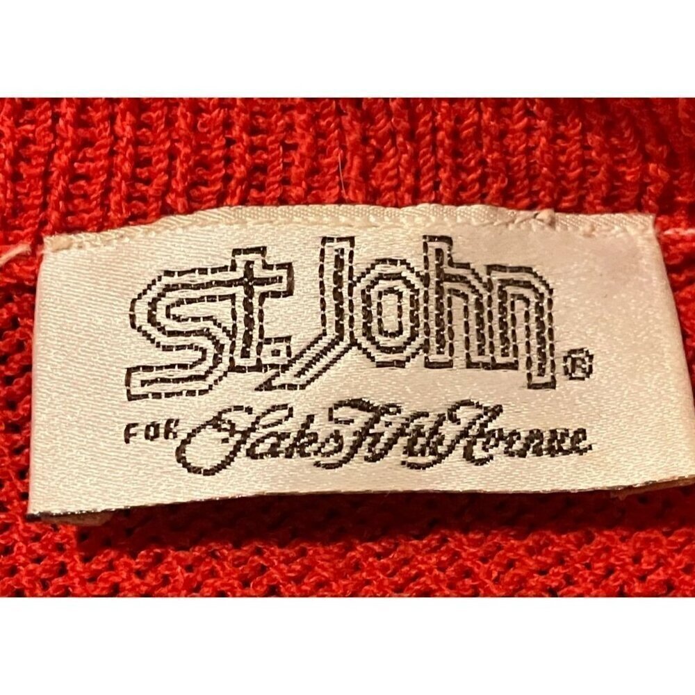 Vintage St John Two Piece Set 8 Pencil Skirt Peplum Sweater Capsule Resort - Picture 6 of 8